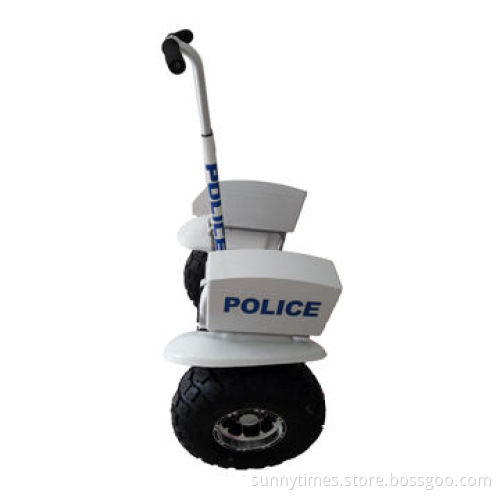 LED lights 2 wheels electric scooter, police chariot kick scooter